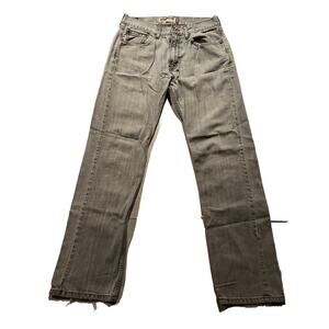 Levis 505 Jeans Mens 31x31 Light Wash Denim Cotton Gray Y2k Straight Fit Outdoor